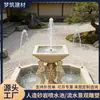 Paisagismo de Jardim Estilo Europeu Grande Fonte de Arenito Área de Vila Praça Externa Fonte Decorativa de Água Produção para Exportação