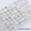 Dongzhou Crystal 8*6mm Pequeños Diamantes de Imitación para Uñas Hielo Azucarado Súper Brillantes Diamantes de Imitación de Vidrio K9 Decoraciones de Uñas Coloridas Diamantes de Imitación con Punta Inferior Venta al por Mayor