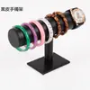 Soporte de exhibición para reloj pulsera puesto horquilla franela de una capa puesto de exhibición estante de tres capas diadema pequeño