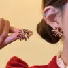 Fuegos Artificiales y EstrellasAretes de Fuegos Artificiales con Degradado Azul - Nicho, Lujo Ligero, Dulces, Aretes Cotidianos con un Toque de Alta Gama para Otoño e Invierno