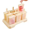 Forma de Sorvete Grau Alimentício Doméstica Multiuso para Fazer Picolés, Barras de Gelo, Sorvete, Bandeja de Cubos de Gelo, Caixa para Fazer Gelo