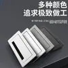 Caja de Rosca de Aleación de Aluminio Cubierta Decorativa para Agujero de Escritorio Cuadrado con Agujero para Cable Cuadrado Amortiguador Amortiguador