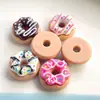 Simulação Comida e Jogo Donut Jóias DIY Acessórios Creme Cola Celular Shell Beleza Chaveiro Pingente Materiais Artesanais