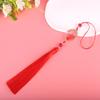 Borlas de Ramas Doradas y Hojas de Jade Colgante DIY para Espejo Retrovisor de Coche Accesorios de Interior de Coche Colgante de Borla Clásica Dinastía Han Venta al por Mayor