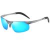 Gafas de sol polarizadas para hombre, de metal, con montura media, para conducir, deportes al aire libre, ciclismo, conducción, de aluminio y magnesio, 8177