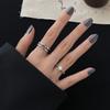 Anillo giratorio de doble capa para mujer, diseño de nicho de lujo, retro, ligero y elegante, de moda, 2024