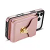 Adecuado para Apple iPhone 18 Pro Funda de Teléfono con Cremallera y Porta Tarjetas Hardware Samsung Z Flip 8 / S 26 Funda Protectora