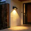 Luces solares transfronterizas para uso doméstico, luces de lavado de pared, luces exteriores a prueba de lluvia, lámparas de pared, luces decorativas para vallas de jardín, luces de patio