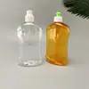 En stock ventas directas botella de 500 ml agente de limpieza de aceite para pisos loción de frutas y verduras botella de plástico transparente mancha de aceite de cocina