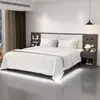 Móveis de Hotel Quarto Padrão Conjunto Completo Cama de Hotel Rápida Cama Grande Feita Sob Medida Cama de Quarto Padrão de Hotel Cama de Pousada Cama de Quarto de Hóspedes