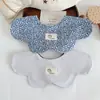 Ins Versão Coreana Bbn Novos Babadores de Algodão para Bebê Babadores Dupla Face para Saliva Babadores Ruian Li Jie