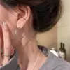 Novos Brincos de Argola Lisos Exagerados Europeus e Americanos para Mulheres, Alto Padrão, Luxo Leve, Versátil, Simples, Estilo Popular, Brincos de Temperamento, Atacado de Brincos
