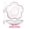Platos de Vidrio de Flor de Cerezo Japonés Plato de Vidrio Rosa Creativo Plato para Frutas Secas del Hogar Platos para Salsas Venta al por Mayor en Stock