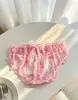 Bragas de encaje de deseo puro estilo francés para mujer, calzones de malla hueca de cintura media, sexys y transpirables, talla grande para señoras de talla grande