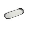 Prato Oval de Aço Inoxidável Transfronteiriço Prato Estilo Ins Nórdico Bandeja Dourada Sobremesa Estilo Ocidental Armazenamento de Joias Prato de Metal