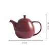 Tetera de Cerámica Estilo Nórdico con Filtro para Uso Doméstico Simple Tetera de Colores para el Té de la Tarde Tetera para Té de Flores
