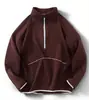 Sudadera de Forro Polar de Media Cremallera a Cuadros de Cuatro Colores 10809