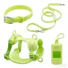 Arnés para Perro Estilo Chaleco Anti-Mordida Impermeable Correa de PVC Collar para Perro Fábrica de Origen