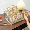 Estante Exhibidor de Esmalte de Uñas Acrílico Manicura Paleta de Sombras Cosméticos Estante de Almacenamiento de Labiales Caja de Almacenamiento Tocador