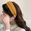 Diadema Gruesa de Caña Alta con Rayas Anchas para Mujer, Estilo Francés, Suave y Elegante, Simple y Versátil, Diadema de Alta Gama para Uso Diario