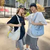 Bolsa Deportiva Transfronteriza para Ciclismo para Mujer 2025 Nueva Bolsa Tipo Bollo Gran Capacidad Tela de Nylon Bolso Cruzado Bolso Pequeño Fresco para Hombro