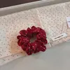 Estilo minimalista coreano outono precoce novo bolinhas tripa pequena elástico de cabelo versátil temperamento rabo de cavalo baixo coque elástico de cabelo