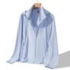 Ropa de Verano para Hombre con Protección Solar Upf50+ Anti-Uv Seda de Hielo Cremallera Removible Fresca Transpirable con Capucha Ropa de Pesca