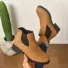 Outono 2026 Novo Tamanho Grande Botas Casuais Confortáveis para Mulheres Estilo Europeu e Americano Fashion Botas para Exterior Tamanho Único