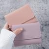 Billetera sencilla corta para mujer, clip para boletos de estudiante, tarjetero multifunción, monedero plegable al 30% ultradelgado Gone