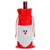 Directo del fabricante: Bolsas para botellas de vino de Navidad, Bolsas para botellas de vino con tema de Santa, Fundas para botellas de vino con decoración navideña