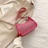 Bolso de Pedrería para Mujer 2023 Primavera Nuevo Bolso Silla de Montar Retro Bolso de Media Luna Bolso de Hombro Bolso de Mano Bolso de Axila Bolso Cruzado