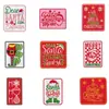 Parches Bordados Vintage de Navidad, Feliz Navidad y Papá Noel para Decoración de Ropa, Zapatos, Sombreros y Equipaje