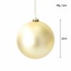 Bola navideña de plástico galvanizado de 8 cm, bola de polvo pegajoso dorado, bola de azadón, bola brillante, colgante, suministros festivos, decoración de ventanas