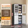 Archivero de Gama Alta, Gabinete de Metal, Gabinete de Oficina con Cerradura, Gabinete de Almacenamiento Multicapa Gris y Blanco, Archivero, Gabinete de Almacenamiento