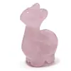 Pedra de Cristal Natural Alpaca Pedra Semi-Preciosa Peça de Escultura em Cristal Artesanato de Pedras Preciosas de Alpaca Enfeites de Jade Decoração Criativa