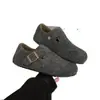 Aumento de Altura Interior 3cm Cm, Zapatos Birkenstock para Mujer de Ante Lana Otoño e Invierno Cobertura Total Suela Blanda Felpa Gruesa, Cálidos para Otoño e Invierno
