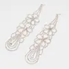 Pendientes Exagerados de Marca Grande Europeos y Americanos Pendientes Largos de Pedrería de Lujo Accesorios de Pendientes de Personalidad para Mujer Sexy para Discoteca E530