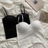 Camisola Deportiva Corta de Seda de Hielo para Chica Caliente para Mujer con Sentido del Diseño Interior Nicho Ropa Exterior Base Espalda Bonita Top Delgado