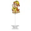 Venta al por mayor del fabricante Serie de Globos de Película de Aluminio de Dibujos Animados Lindos Bola de Remolque Varios Juguetes de Puesto Decoración de Fiesta Niños