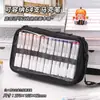 Caneta Marcadora de Frutas Azul Saco de Armazenamento de Milho Delicioso Grande Capacidade Multicamadas Transparente Transversal Multifuncional Bolsa de Ombro para Armazenamento