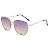Lentes de Sol Polarizados para Mujer Poligonales Irregulares de Metal Estilo Coreano Retro Moda Lentes de Sol Personalizados Tendencia