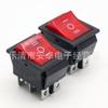 Fornecer Interruptor Tipo Barco Kcd4, 6 Pinos, 3 Posições, Interruptor Alavanca Tipo Barco 16A, Interruptor de Alimentação Vermelho Iluminado