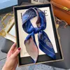 Pañuelo de Seda 70 Cuadrado Moda Coreana de Alta Gama Versátil Profesional Seda Sintética Pequeño Pañuelo de Cuello Estampado Retro Pañuelo de Seda para Mujer