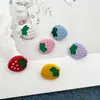Color Caramelo Lindo Dibujo Animado Lazo Fresa Botón de Resina Suéter Infantil Cardigan de Punto Decorativo Botones Cosidos a Mano