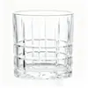 Vaso de whisky de fondo grueso, cristalería de alta gama, cristal para uso doméstico y comercial, vaso de cerveza grabado de lujo ligero, vaso para licores