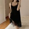Nuevo Estético Hilo Sexy Pijama Mujer Transparente Sentimiento Encaje Espalda Descubierta Perspectiva Sexy Camisón Tentación Vestido de Princesa
