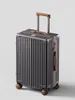 Maleta elegante de alta gama DULA con portavasos, maleta con ruedas para estudiantes, unisex, maleta de viaje de negocios, equipaje de mano de 20 pulgadas