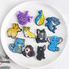 Serie de animales de perro, nuevos accesorios para zapatos con agujeros, hebillas de zapatos con flores, accesorios de PVC de dibujos animados, accesorios decorativos DIY al por mayor