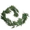 Nuevo Rattan de Pino Sintético Navideño de Amazon Se Siente Suave y Gomoso Decoración Navideña Aguja de Pino Artificial Rattan de Hierba Acuática
