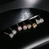 Venta directa de fábrica pendientes calientes simples de corona pequeña de circón japoneses y coreanos regalo de fiesta pendientes para mujer pendientes ET-124